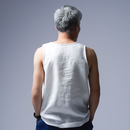 wafu. リネン×コットン リブタンクトップ wafu. リネン×コットン リブタンクトップ リネンタンクトップ