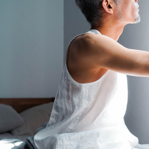 wafu】リネンタンクトップ もう戻れない 快適を目指すものへ 敏感肌