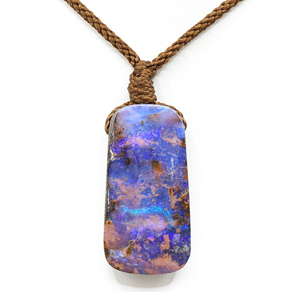 ボルダーオパール 穴あき タンブル ana_tumble168 ネックレス