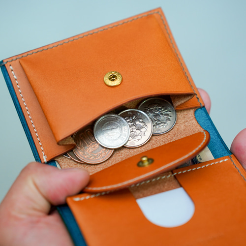 特集掲載＊ flap mini wallet [ターコイズ ] オコシ金具 ver. その他