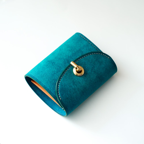 特集掲載＊ flap mini wallet [ターコイズ ] オコシ金具 ver. その他