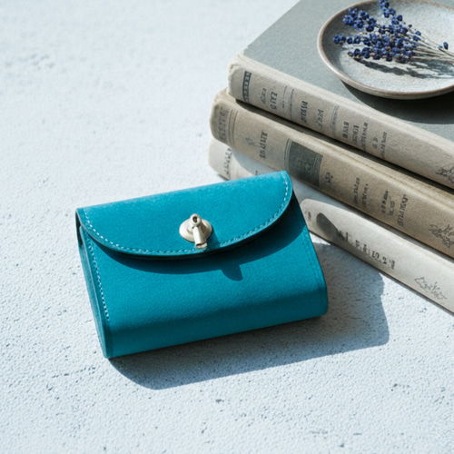 特集掲載＊ flap mini wallet [ターコイズ ] オコシ金具 ver. その他