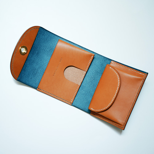 特集掲載＊ flap mini wallet [ターコイズ ] オコシ金具 ver. その他
