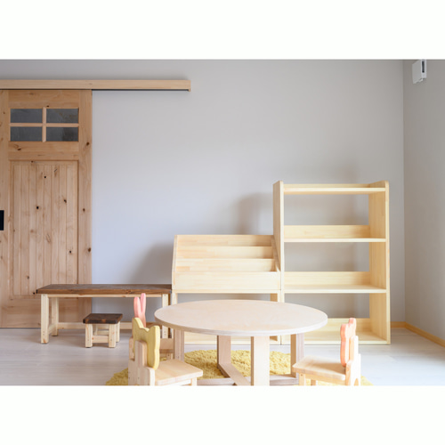 木製『角丸みオープンシェルフ Lサイズ』木製キャビネット 木製