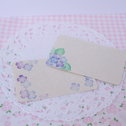 小繡球花郵票套裝繡球花葉雨季 第2張的照片