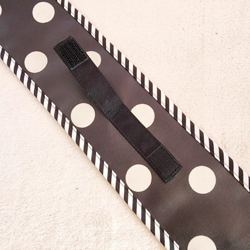 フリルとラミネートのリコーダーケース black×purple その他入園グッズ