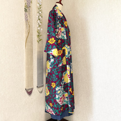 着物から作ったローブ　蛍狩り　着物リメイク 3枚目の画像