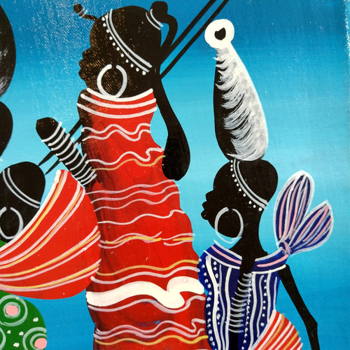 ☆専用商品②『 Masai 5 in blue 』ティンガティンガ by R.Duke 35