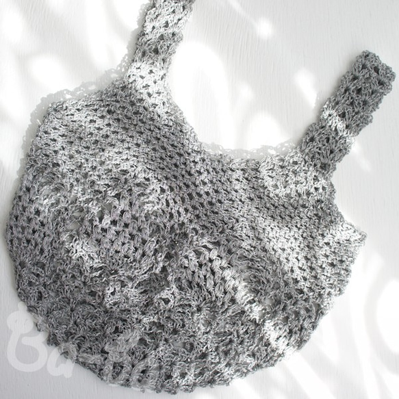 Ba-ba handmade Openwork knitting multi bag No.MB35 第2張的照片