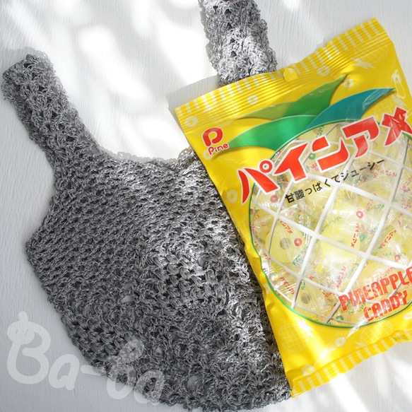 Ba-ba handmade Openwork knitting multi bag No.MB35 第6張的照片