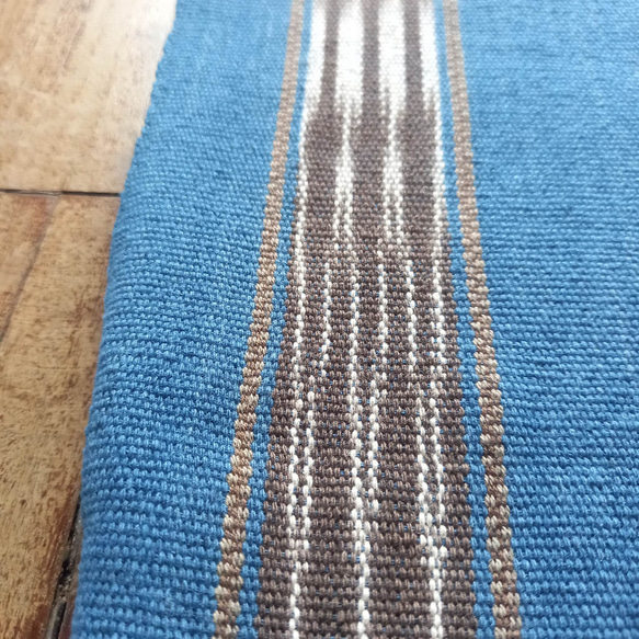 手工編織植物染棉連身裙 / 藍靛 / 泰國克倫部落 / 卡蘇裡染 Ikat / 公平貿易 第6張的照片