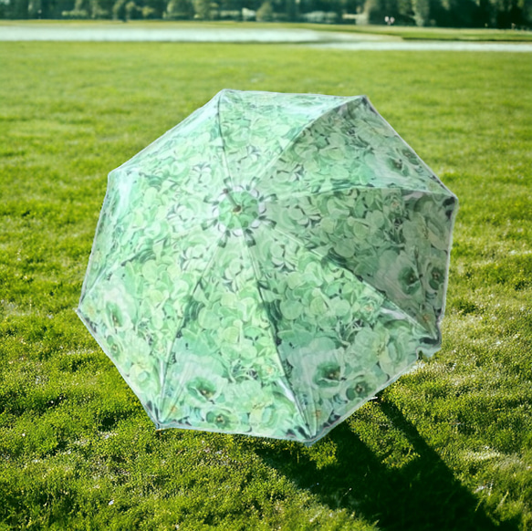 【ワケありな逸品】green bouquetの雨傘 1枚目の画像