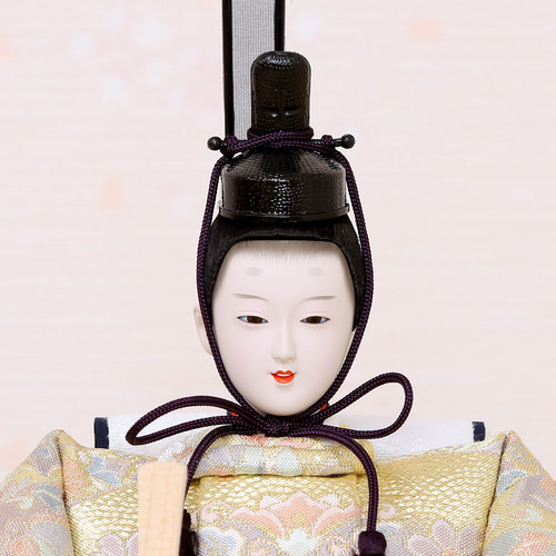 雛人形 新古今雛 三五親王飾り 正絹帯 華紋金屏風 工房天祥オリジナル