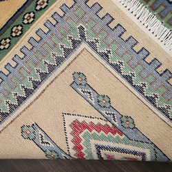新品　SALE　高級ラグ　パキスタン手織り絨毯　玄関マット　アクセントラグ　76x121cm　＃192 8枚目の画像