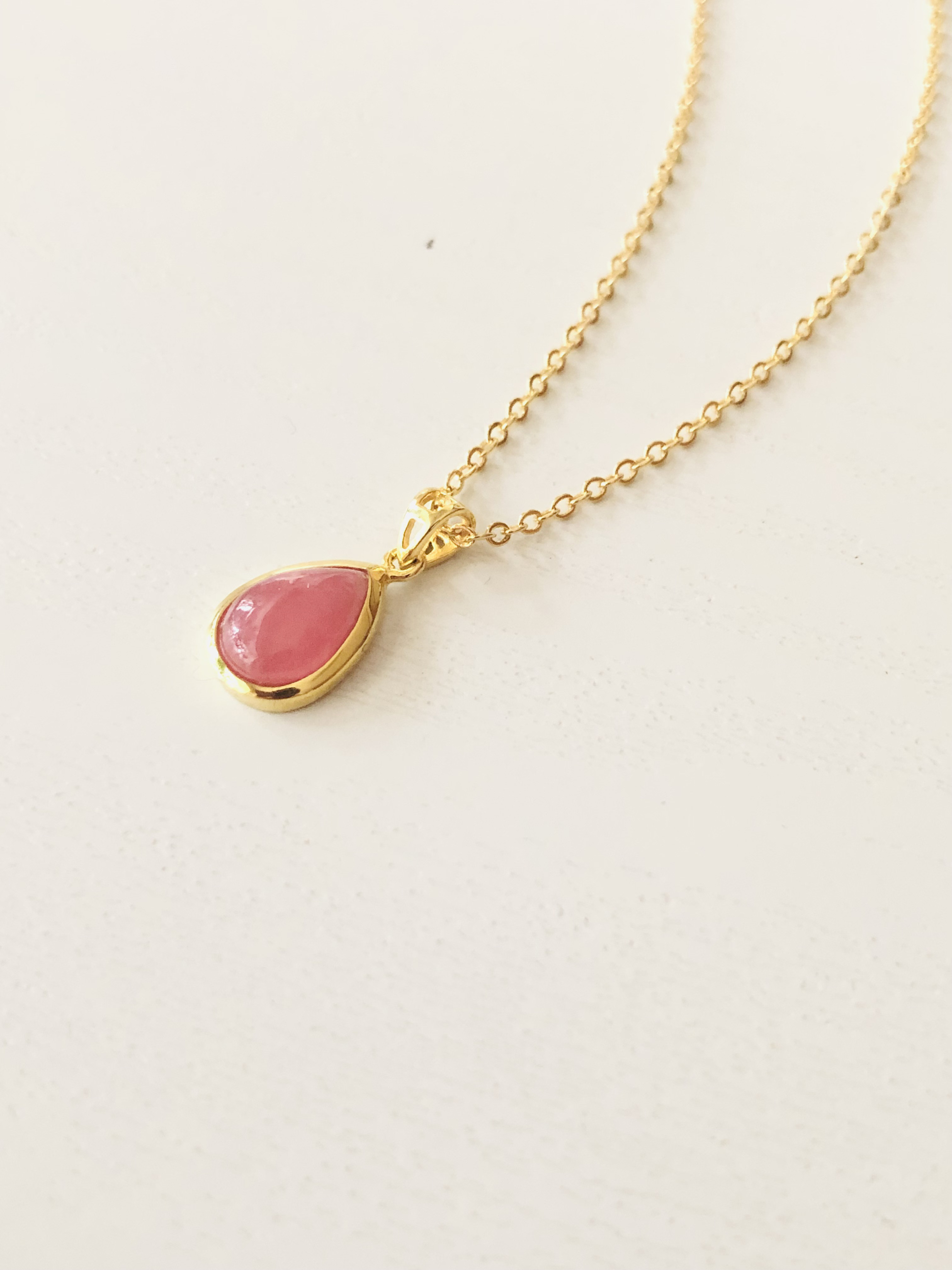 薔薇色の人生を象徴✴︎濃厚インカローズのネックレス