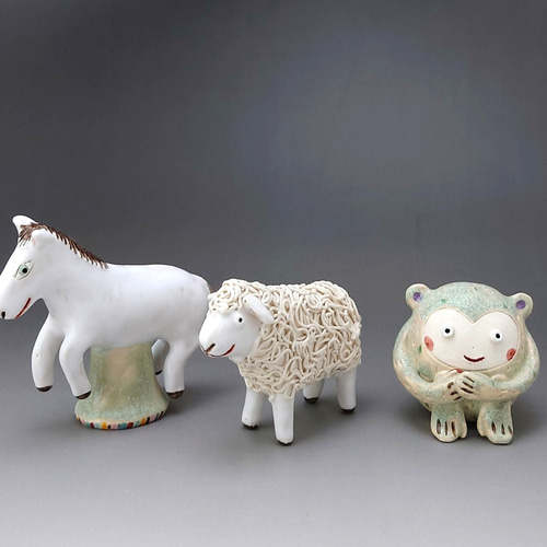 12支干支揃いました！ 干支ミニ置物12支セット（12） 陶器 その他置物