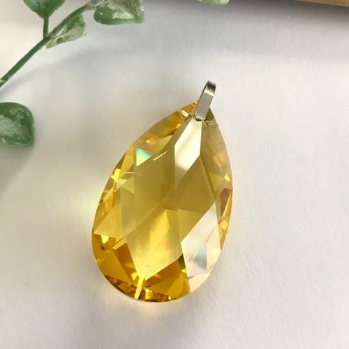 スワロフスキー　サンキャッチャー　トパーズ　ライトトパーズ スワロフスキー サンキャッチャー トパーズ ライトトパーズ 全てスワロ