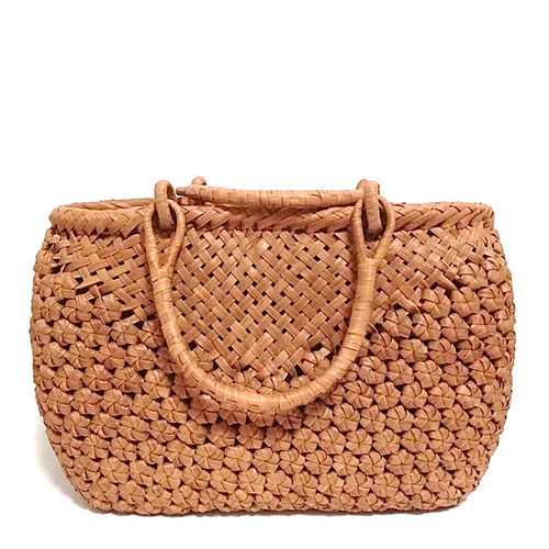 山葡萄バッグ（楕円一段花結び） 山葡萄バッグ(楕円一段花結び) かごバッグ 山葡萄バッグ魅力