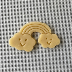 レインボー　クッキー型（スタンプ付き） 2枚目の画像