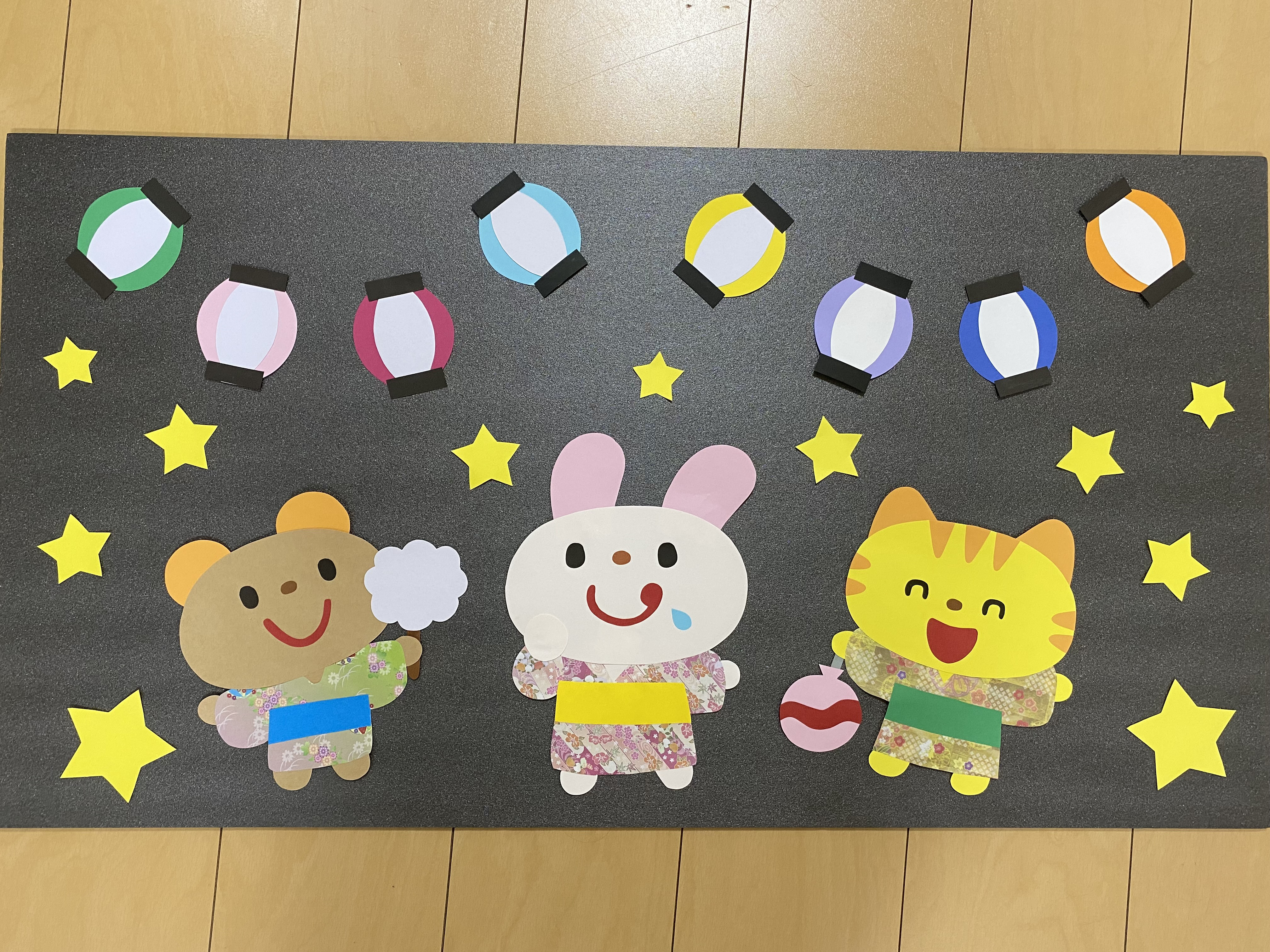 ふーちゃん　夏の壁面飾りオーダー　ハンドメイド 0_8cc5b54f4fb504805c77ba58aad1