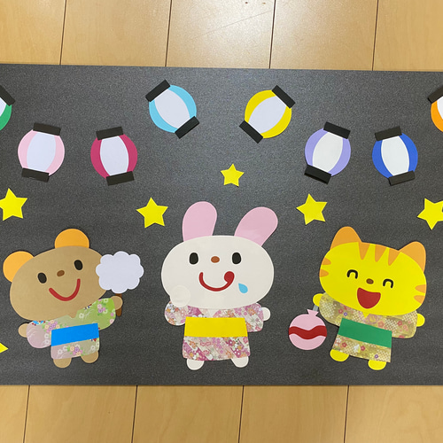 ハンドメイド折り紙 製作パーツ 壁面飾り カラフルなお魚さん 20