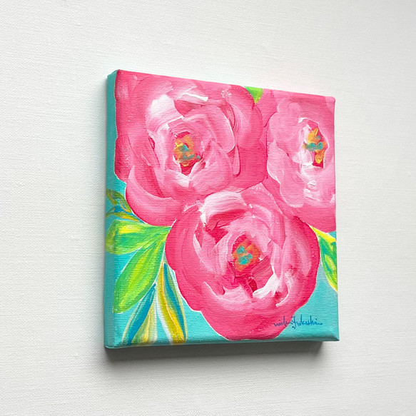 【 マゼンタとローズピンクのお花 】 2枚目の画像