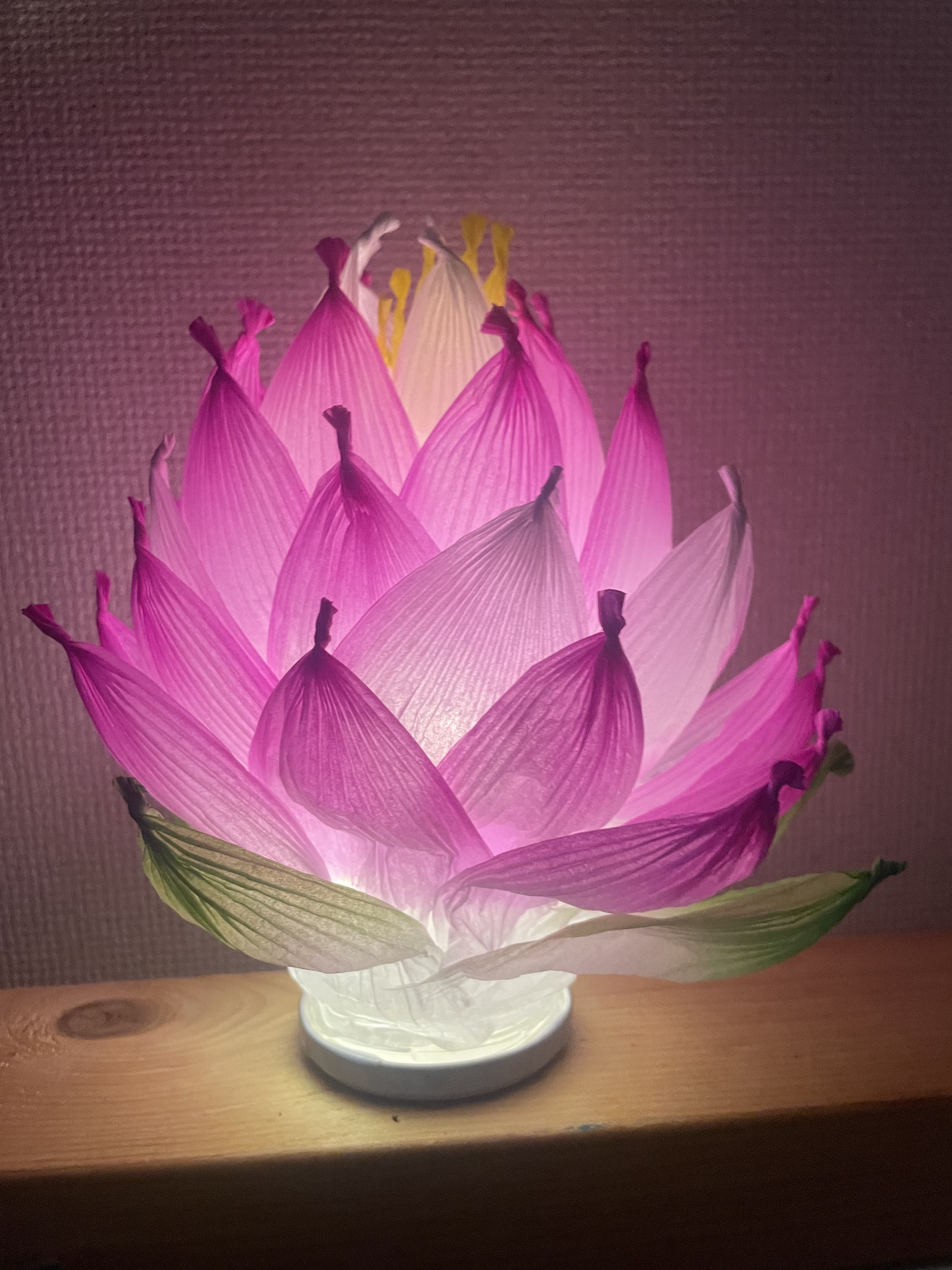 蓮の花 インテリアライト