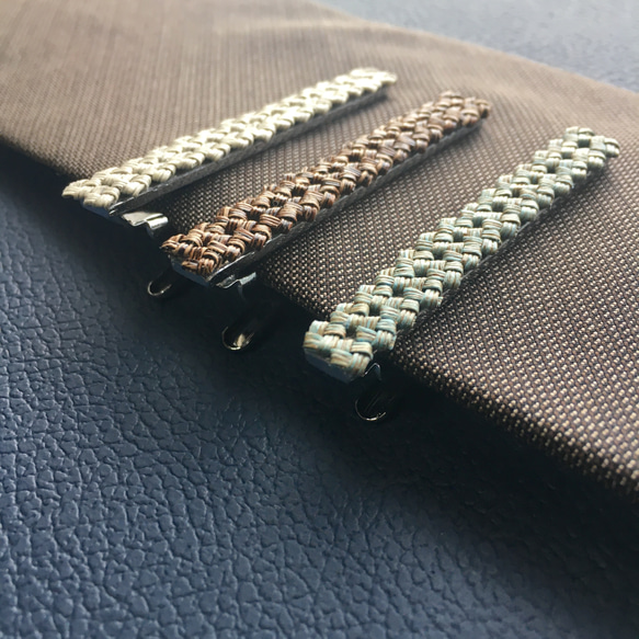 クラフトバンドのネクタイピン tie clip A【送料無料】 4枚目の画像