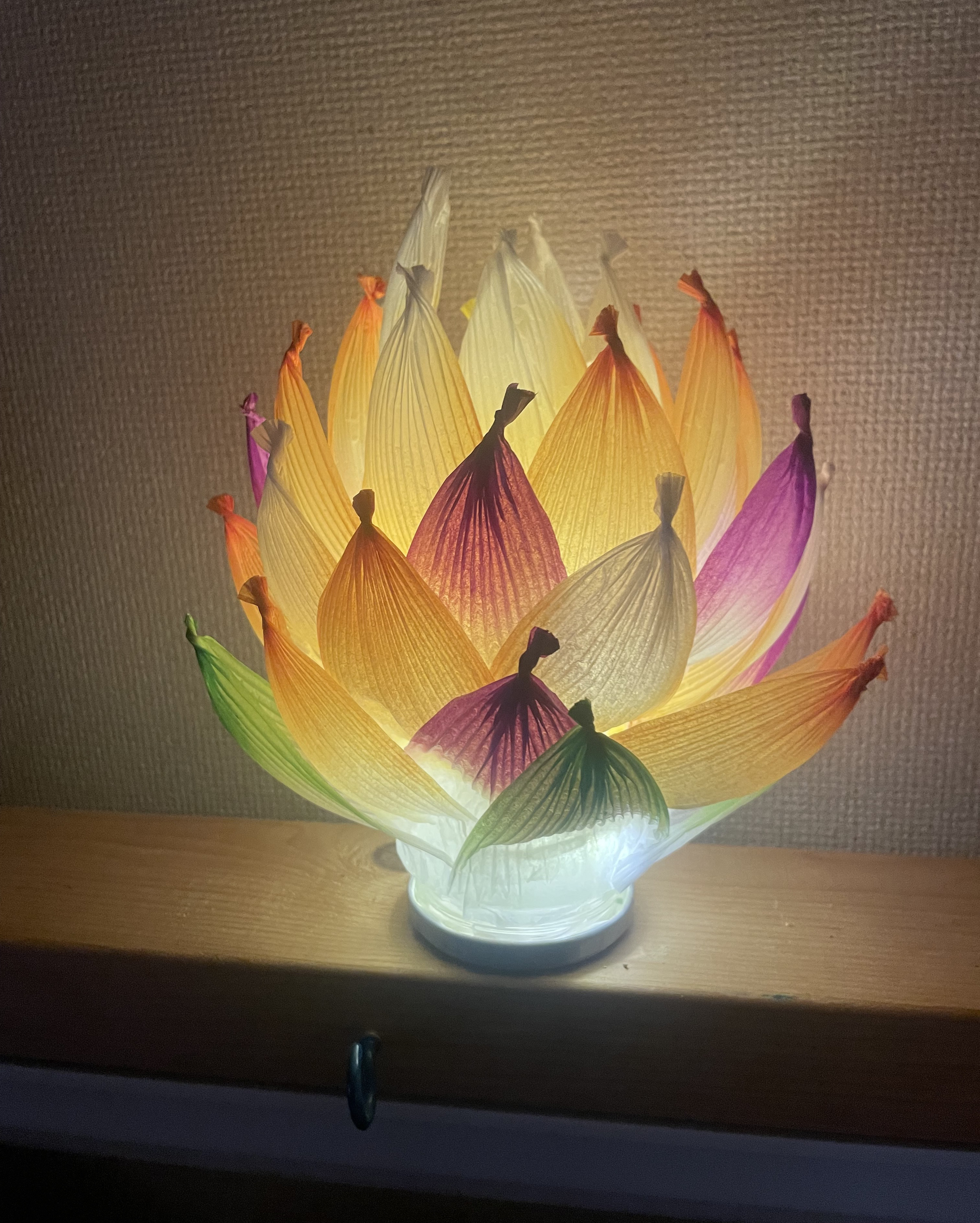 蓮の花 インテリアライト
