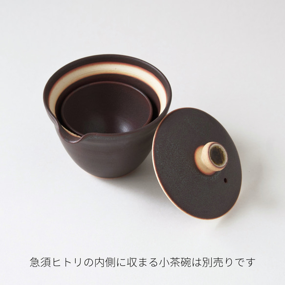 新茶器 急須ヒトリ KOICYA【信楽焼の急須】小ぶりな急須 濃茶 洗いやすい 陶器 宝瓶 7枚目の画像