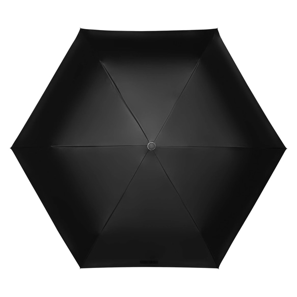 晴雨兼用、雨の中でも紫陽花が咲き続ける傘 折りたたみ傘・日傘（内側プリント・外側ブラック） 7枚目の画像