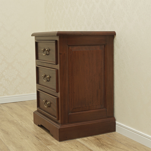 ナイトテーブル 木製 アンティーク マホガニー『ARNO/サイドテーブル3D