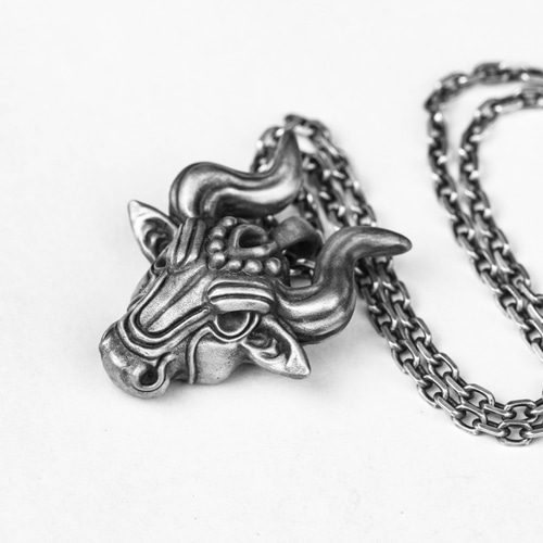 シルバー925 牛 ペンダント 約3.2cm laplateriashu_22-021