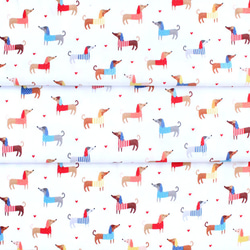 カットクロス Robert Kaufman Fabrics Let's Pawty Dogs Bright 6枚目の画像