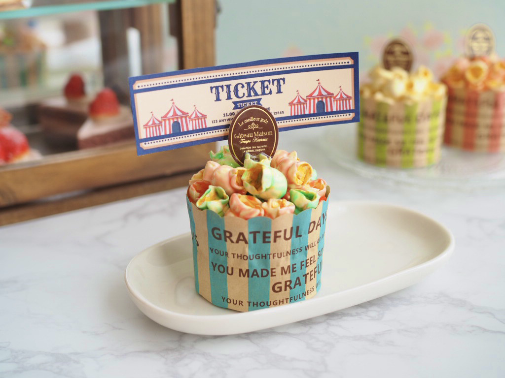 カラフルポップコーンのメモスタンド