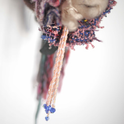 【個性的】糸による花々のヘッドドレス Peking Opera 6枚目の画像