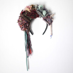 【個性的】糸による花々のヘッドドレス Peking Opera 3枚目の画像