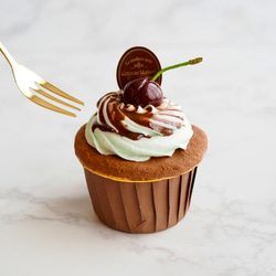 チョコミントのカップケーキメモスタンド 2枚目の画像