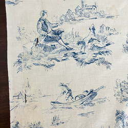 10cm～の販売 女性たちと動物たちの田園風景 ブルーのトワルドジュイ 1900年代 6枚目の画像