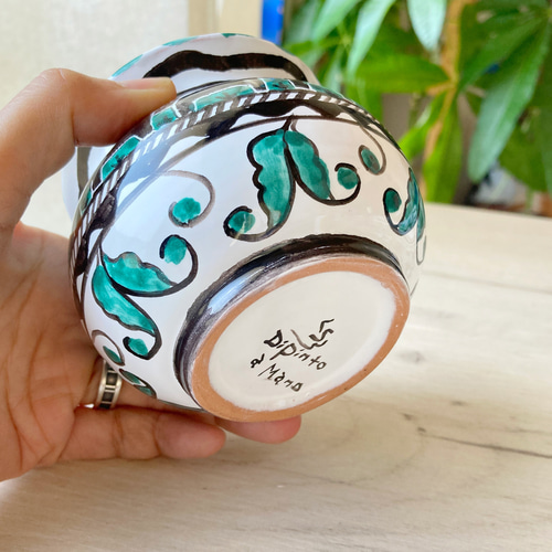 食器にもなるプランター 小 8cm ウシ柄 鉢カバー CSP014