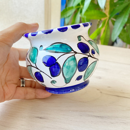 【美品】 マヨリカ焼 花瓶 壺 チェコスロバキア モドラ MODRA 美品】 マヨリカ焼 花瓶 壺 チェコスロバキア モドラ MODRA