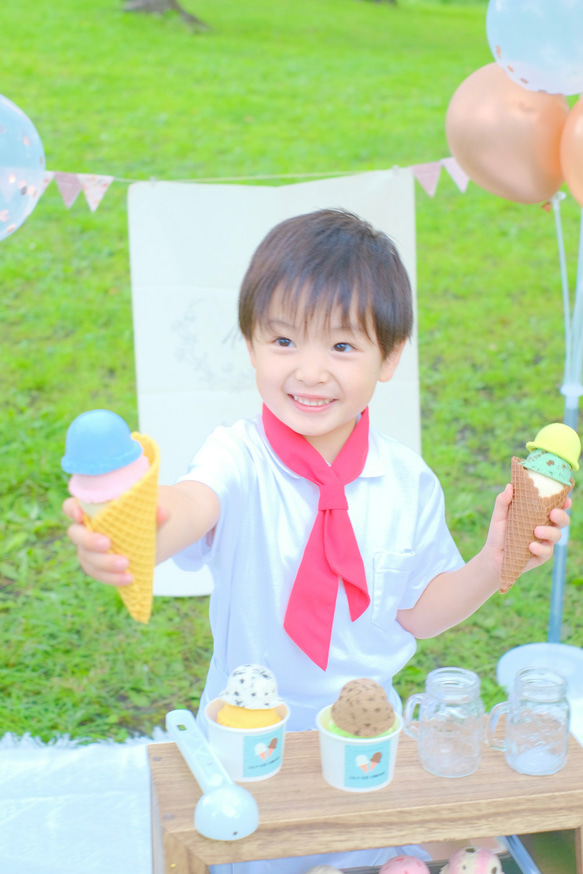 《2ヶ月待ち》おもちゃのアイス屋さんごっこ　ショーケース無しVer 5枚目の画像