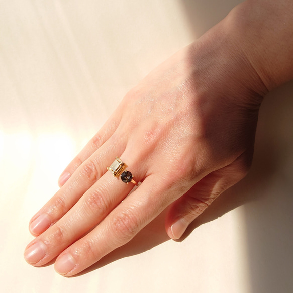 【サイズ調整可能 リング】指輪 フォークリング 大人カラー ニッケルフリー ゴールド ご褒美 上品 母の日 プレゼント 18枚目の画像