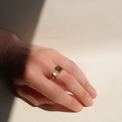 【サイズ調整可能 リング】指輪 フォークリング 大人カラー ニッケルフリー ゴールド ご褒美 上品 母の日 プレゼント 7枚目の画像