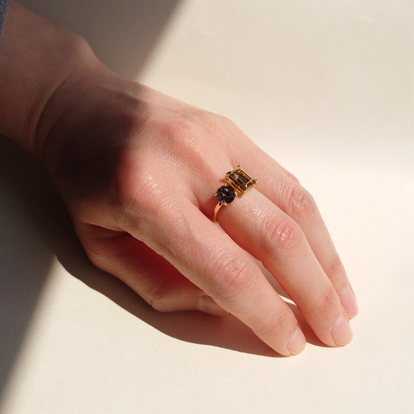 【サイズ調整可能 リング】指輪 フォークリング 指輪 大人カラー ニッケルフリー ゴールド ご褒美 母の日 プレゼント 16枚目の画像