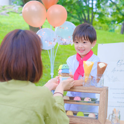 《2ヶ月待ち》おもちゃのアイス屋さんごっこ　ショーケース付きVer 4枚目の画像