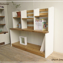 期間限定特価】 ☆オーダー可！○お子様目線ラック「シャビーホワイト