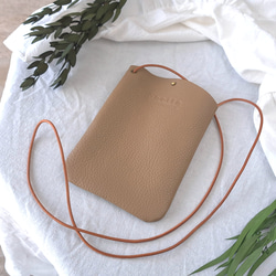 サコッシュ(ベージュ) スマホポー / トープ / ベージュ / サコッシュ / 普段使い / スマホ