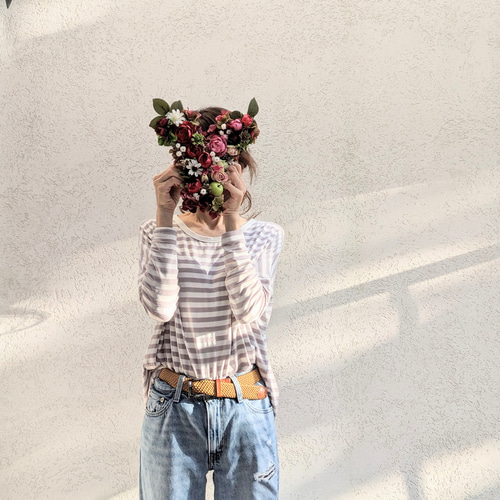 受注制作！吊るせる立てれるイニシャルフラワーオブジェ アート