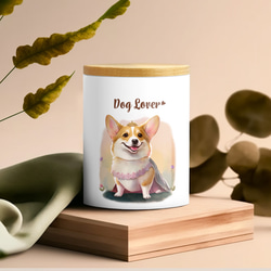 【 ロイヤル コーギー 】 キャニスター　保存容器　お家用　プレゼント　犬　ペット　うちの子　犬グッズ 3枚目の画像